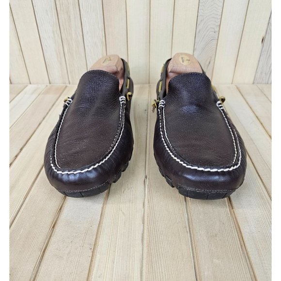 Polo Ralph Lauren Men\'s Arkley Slip On Dark Brown Leather Loafer Shoes main image 10